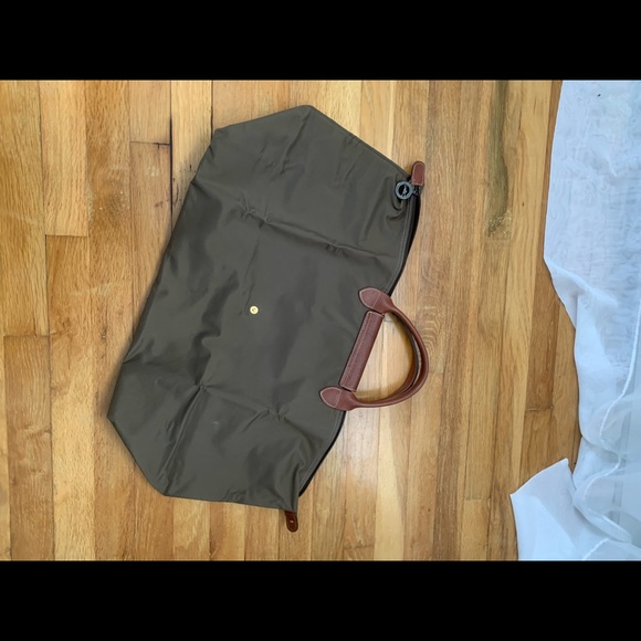 XL Olive Le Pilage Longchamp Tote - Picture 3 of 14